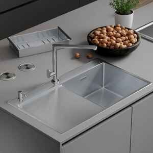 Кухонная мойка Roxen Vespa 560230-70R сатин Кухонная мойка Roxen Vespa 560230-70R сатин