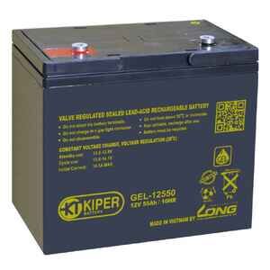 Аккумулятор для ИБП Kiper GEL-12550 (12В/55 А·ч)