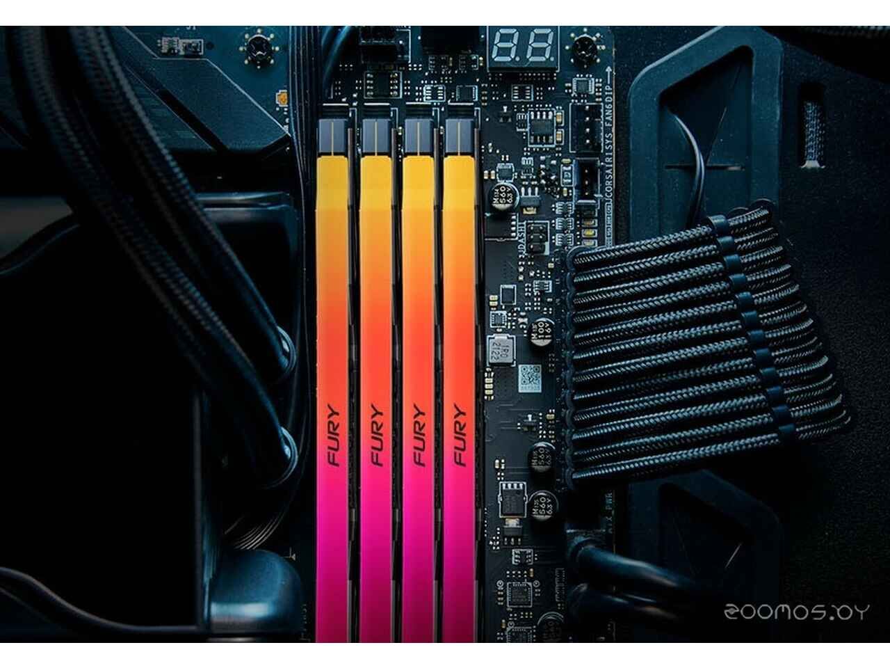 Оперативная память Kingston FURY Renegade RGB 16ГБ DDR5 8000МГц KF580C38RSA-16 Оперативная память Kingston FURY Renegade RGB 16ГБ DDR5 8000МГц KF580C38RSA-16