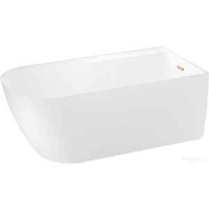 Ванна Wellsee Camellia 2.0 167x82 236202004 (отдельностоящая ванна (правая) белый глянец, экран, ножки, сифон-автомат золото)