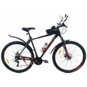 Велосипед GreenLand Scorpion 27.5 (21, черный/красный)