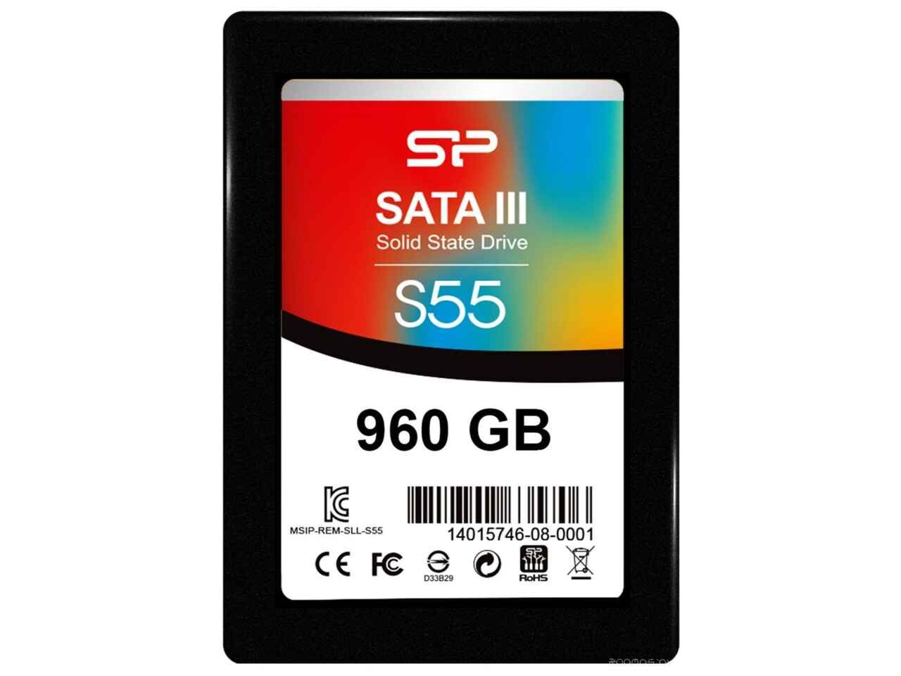 Жесткий диск Silicon Power Slim S55 960GB SP960GBSS3S55S25 Жесткий диск Silicon Power Slim S55 960GB SP960GBSS3S55S25