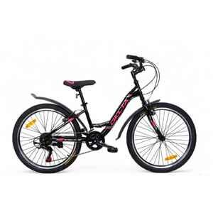 Велосипед DELTA Butterfly 24 (13, черный/розовый)