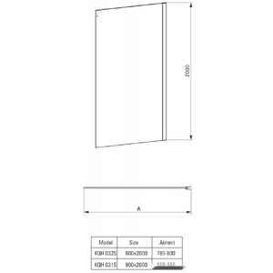 Душевая стенка Deante Hiacynt 80 KQH 032S (хром/прозрачное) Душевая стенка Deante Hiacynt 80 KQH 032S (хром/прозрачное)
