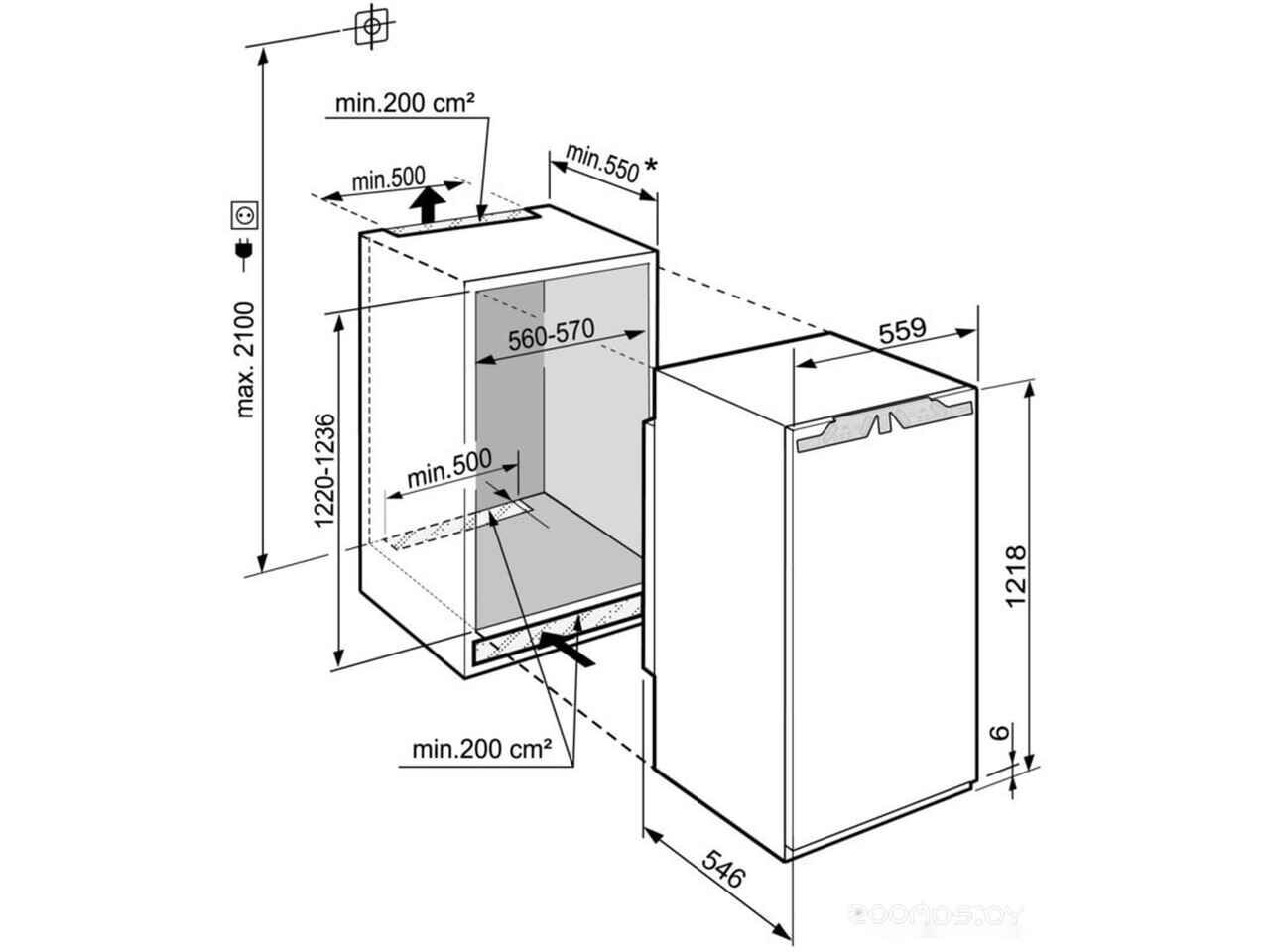 Однокамерный холодильник Liebherr IRe 4100 Pure Однокамерный холодильник Liebherr IRe 4100 Pure