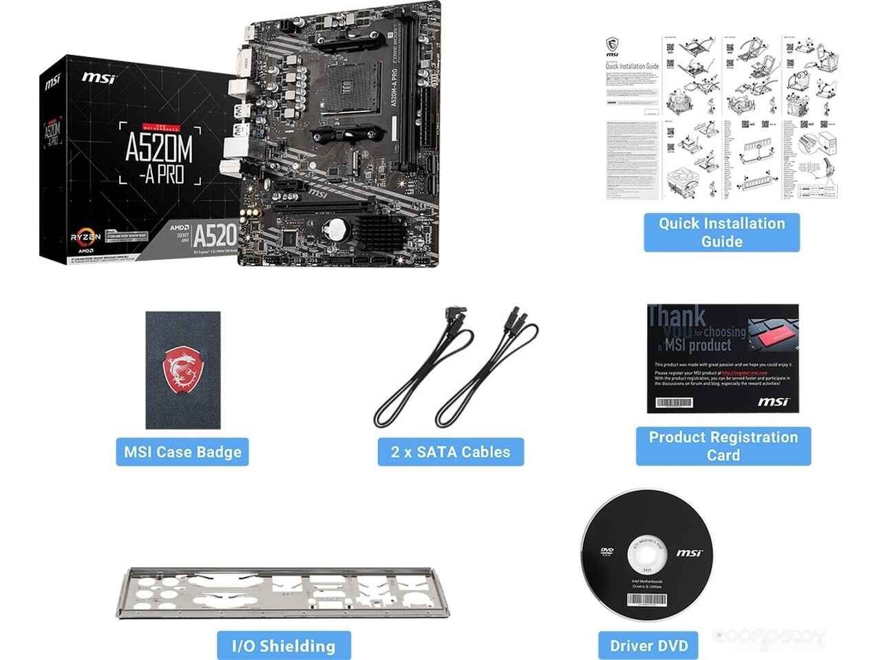 Материнская плата MSI A520M-A PRO Материнская плата MSI A520M-A PRO