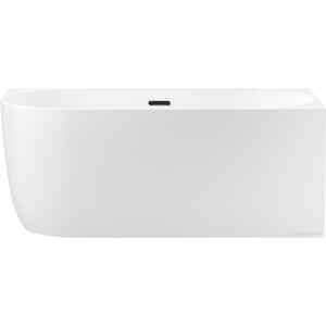 Ванна Wellsee Belle Spa 150x75 235702003 (пристенная ванна (правая) белый глянец, экран, каркас, сифон-автомат матовый черный)