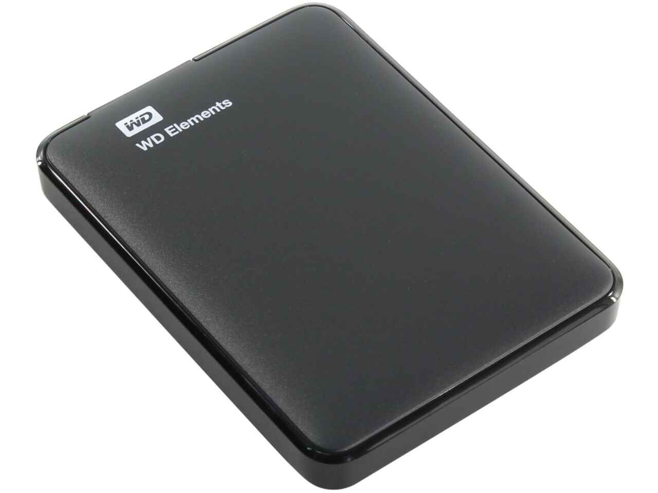 Внешний жёсткий диск Western Digital Elements Portable 1TB WDBUZG0010BBK-WESN