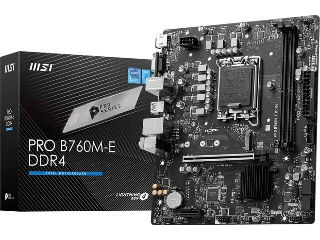 Материнская плата MSI Pro B760M-E DDR4 Материнская плата MSI Pro B760M-E DDR4