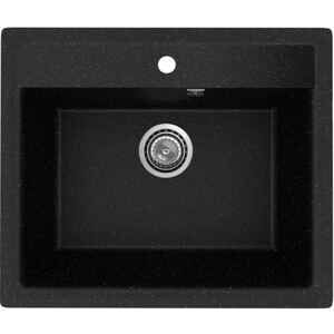 Кухонная мойка Practik PR-M 565-004 (черный оникс)
