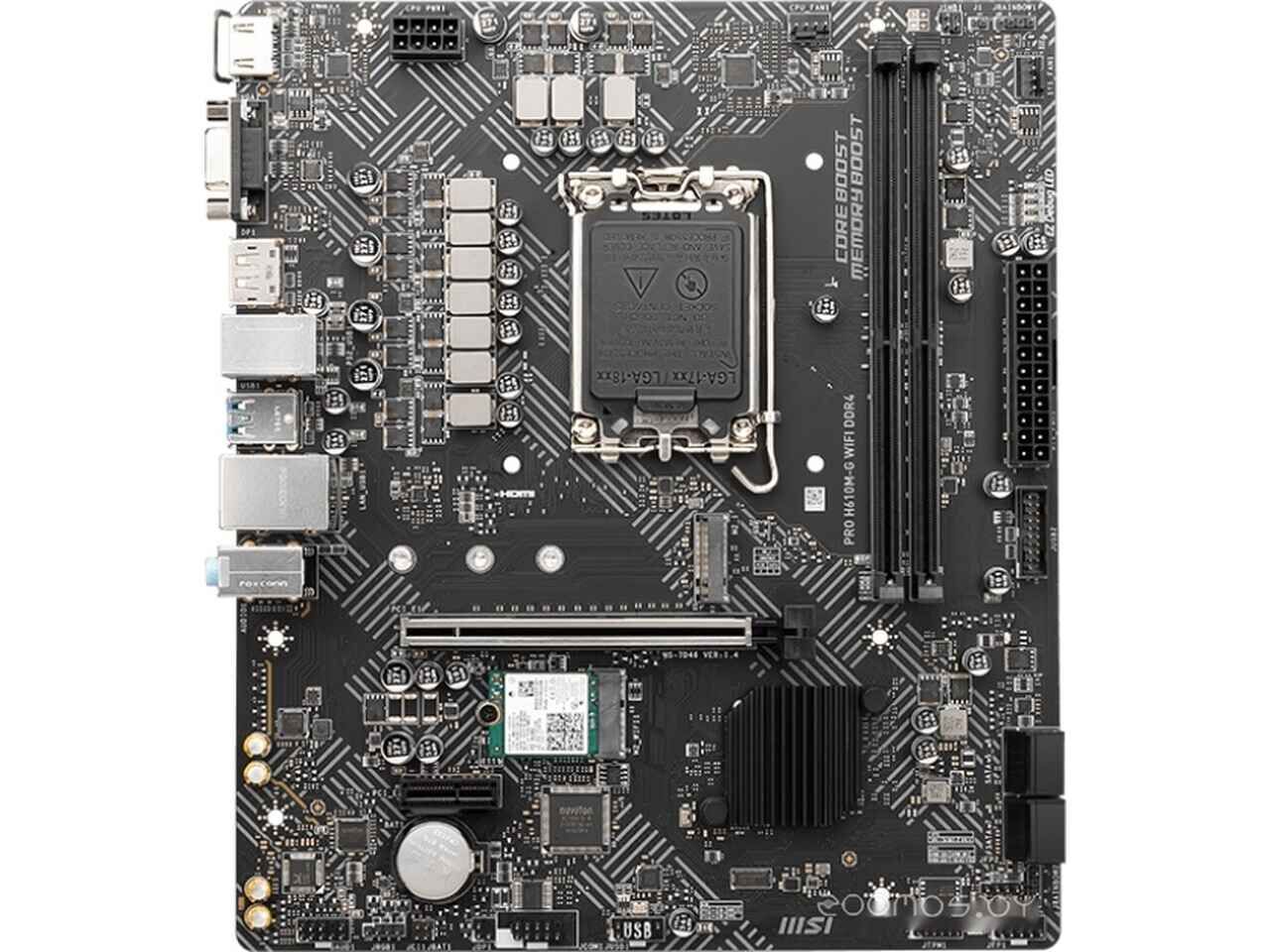 Материнская плата MSI PRO H610M-G WiFi DDR4 Материнская плата MSI PRO H610M-G WiFi DDR4