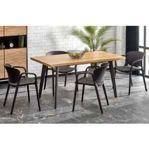 Кухонный стол Halmar Dickson 2 150-210/90/75 (натуральный/черный) V-CH-DICKSON_2-ST-150/210