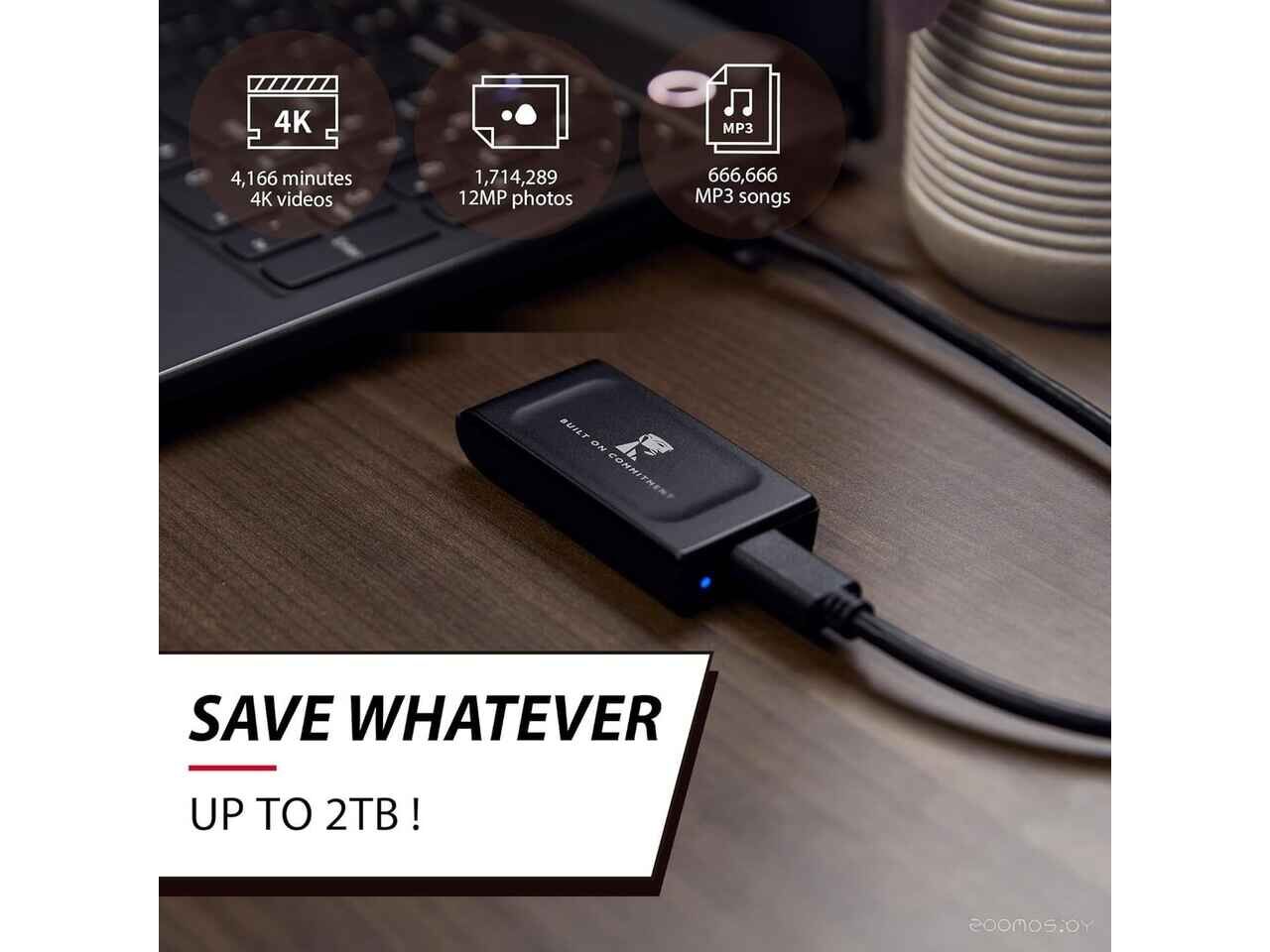 Внешний накопитель Kingston XS1000 1TB SXS1000/1000GA Внешний накопитель Kingston XS1000 1TB SXS1000/1000GA