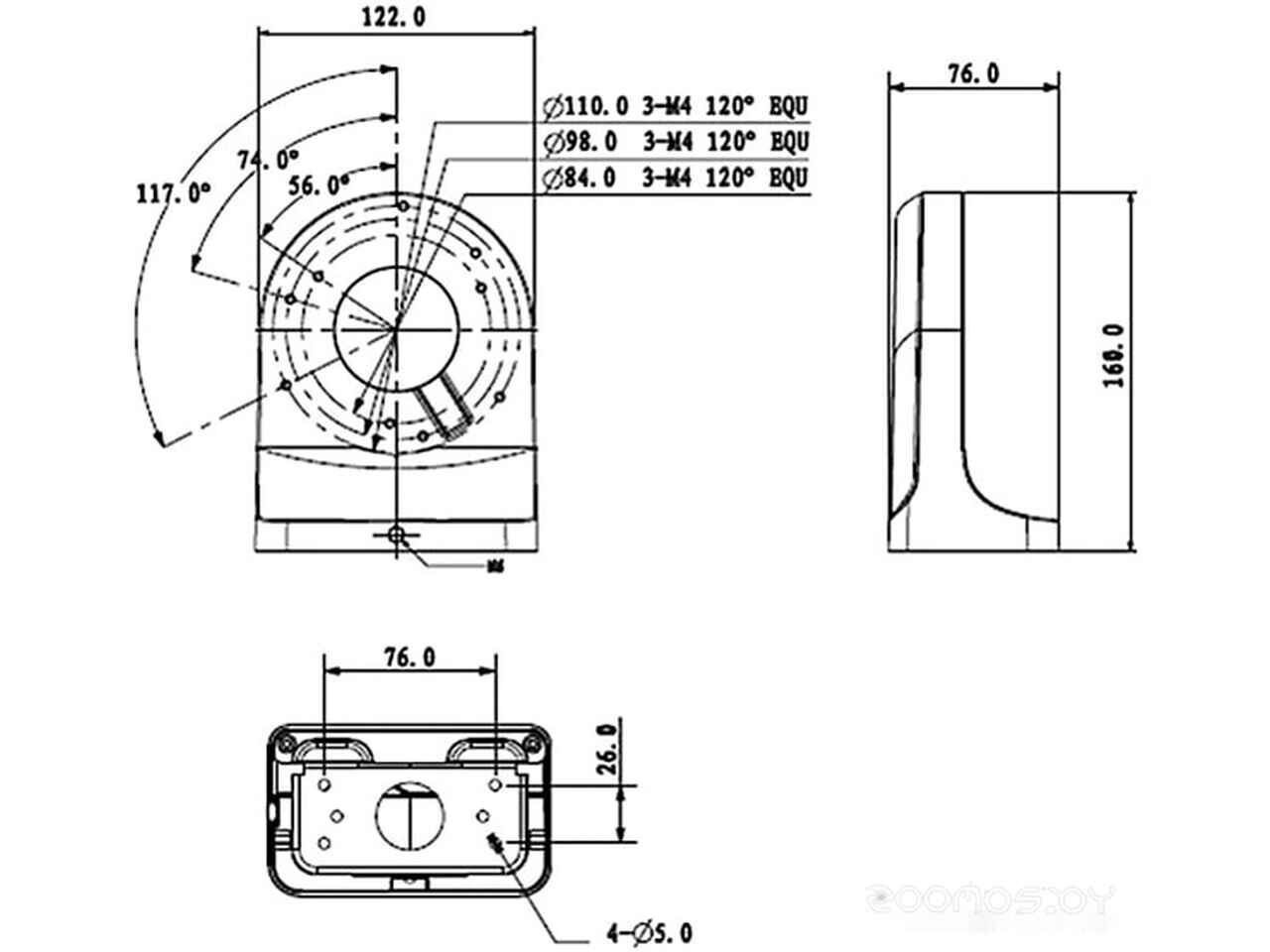 Кронштейн Dahua DH-PFB203W Кронштейн Dahua DH-PFB203W