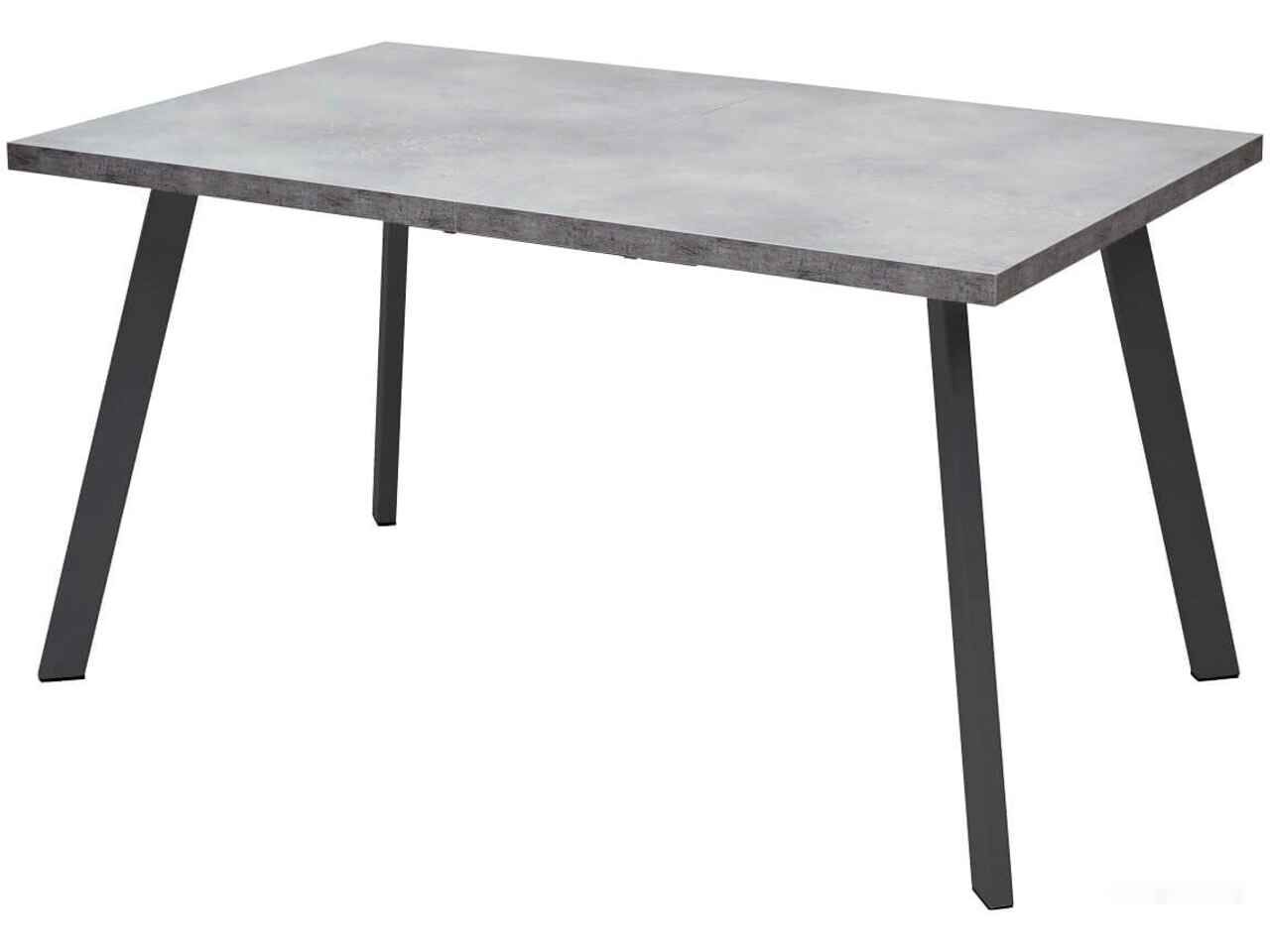 Кухонный стол Mebelart Brick M 140 (бетон портленд/черный)