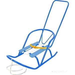 Санки Nika кукольные СКУ2 с ручкой (Голубой СКУ2/Г)