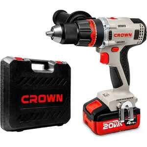 Дрель-шуруповерт Crown CT21090HMX-4 BMC (с 2-мя АКБ 4Ah, кейс) Дрель-шуруповерт Crown CT21090HMX-4 BMC (с 2-мя АКБ 4Ah, кейс)
