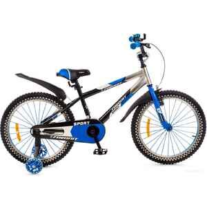 Детский велосипед Favorit Sport 20 (черный/синий) SPT-20BL2