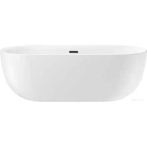 Ванна Wellsee Chic Riviera 170x76 236802003 (отдельностоящая ванна белый глянец, экран, ножки, сифон-автомат матовый черный)