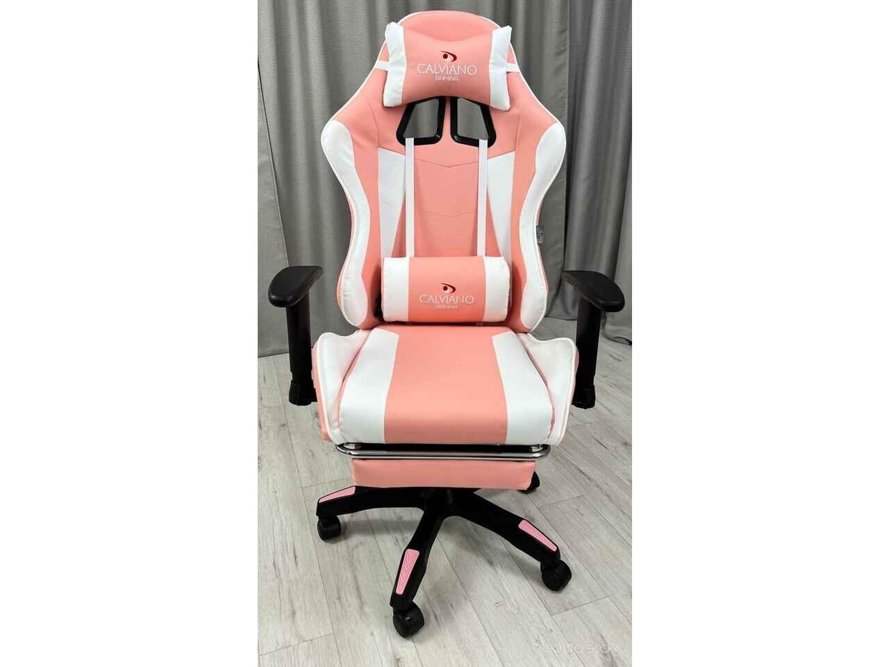 Игровое (геймерское) кресло Calviano 1585 (розовый) Игровое (геймерское) кресло Calviano 1585 (розовый)