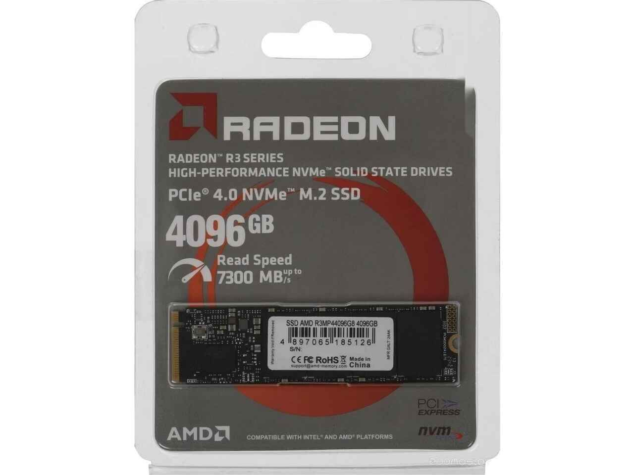 SSD AMD Radeon R3 4TB R3MP44096G8 SSD AMD Radeon R3 4TB R3MP44096G8