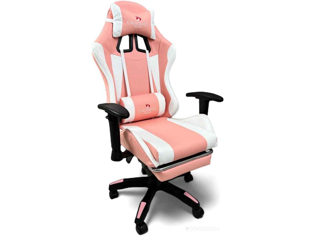 Игровое (геймерское) кресло Calviano 1585 (розовый) Игровое (геймерское) кресло Calviano 1585 (розовый)