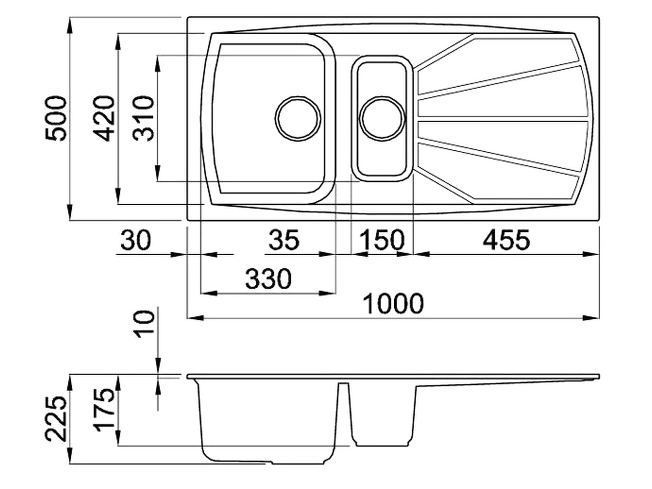 Кухонная мойка Elleci Living 475 G59 Antracite LGL47559 Кухонная мойка Elleci Living 475 G59 Antracite LGL47559