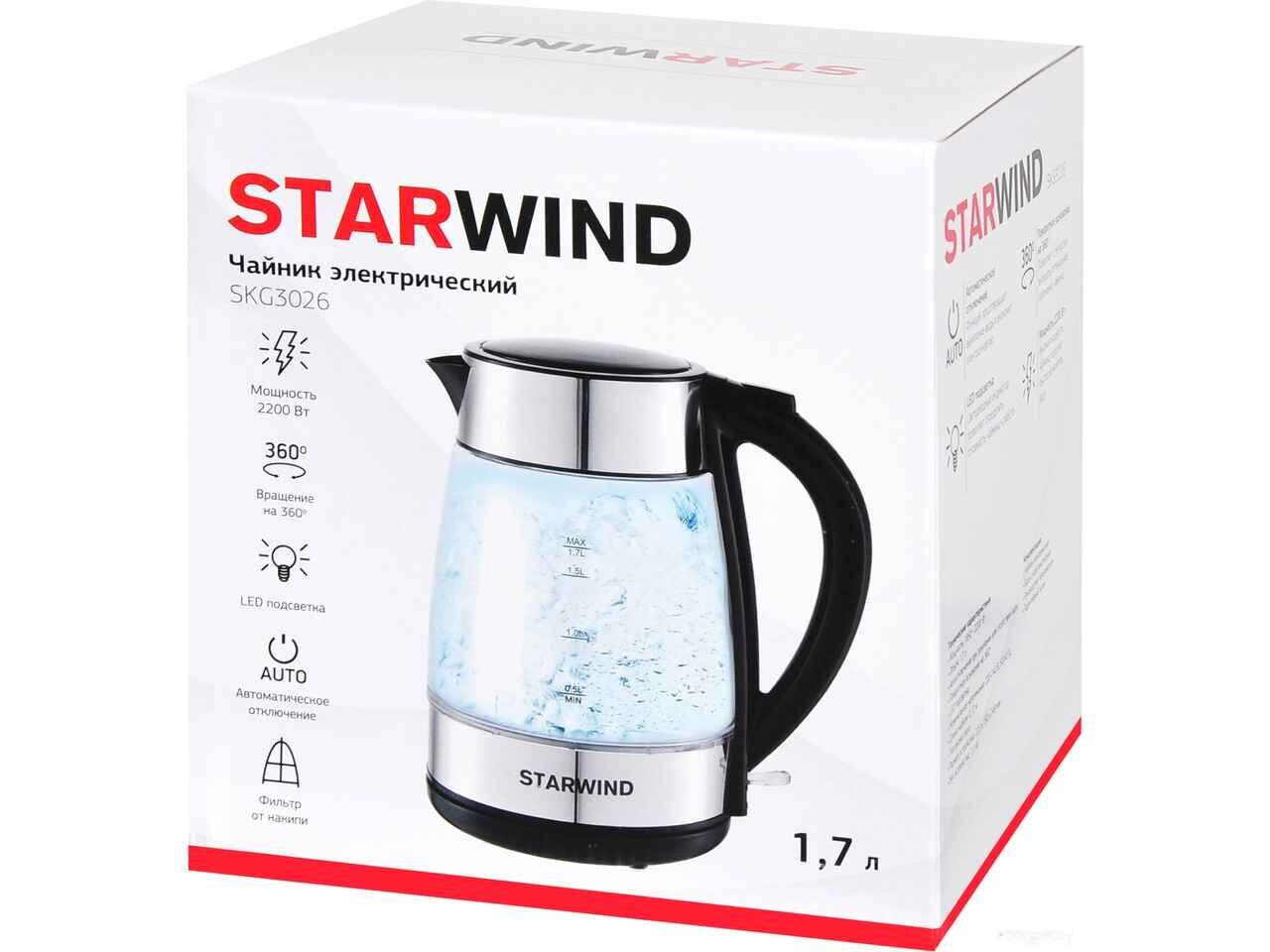 Электрический чайник StarWind SKG3026 Электрический чайник StarWind SKG3026