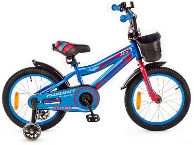 Детский велосипед Favorit Biker 16 (синий/красный) BIK-16BR
