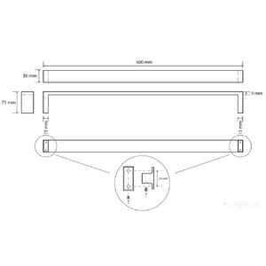 Держатель для полотенца Bemeta Gamma 145804042