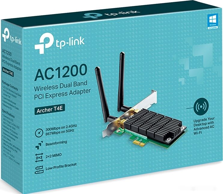Беспроводной адаптер TP-Link Archer T4E AC1200
