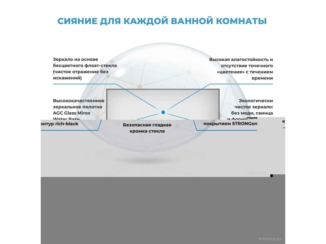 Зеркало Wellsee Зеркало 7 Rays' Spectrum 172200630, 75 х 60 см Зеркало Wellsee Зеркало 7 Rays' Spectrum 172200630, 75 х 60 см