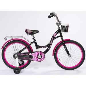 Детский велосипед Zigzag Girl 18 (черный/малиновый) ZG-1835
