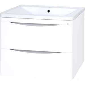 Misty Атлантик - 60 Тумба подвесная с 2 ящ., белая эмаль - П-Атл-01060-011П2Я Misty Атлантик - 60 Тумба подвесная с 2 ящ., белая эмаль - П-Атл-01060-011П2Я