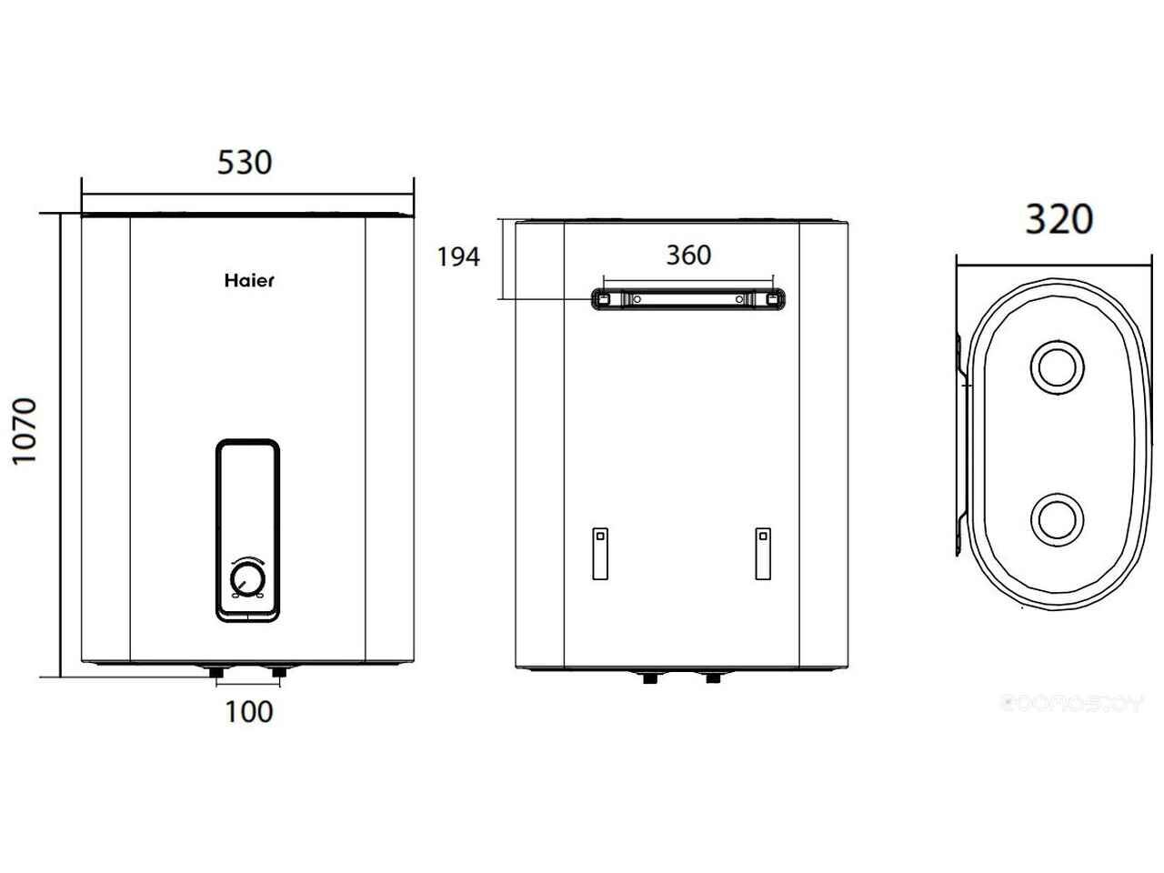 Водонагреватель HAIER ES80V-F7(R) GA0GHPE00RU Водонагреватель HAIER ES80V-F7(R) GA0GHPE00RU