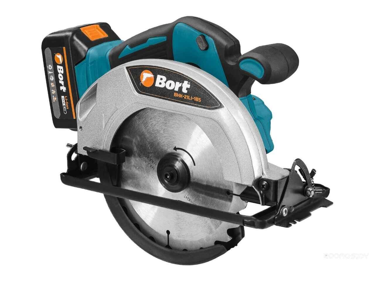 Дисковая (циркулярная) пила BORT BHK-21Li-185 (с 2-мя АКБ) Дисковая (циркулярная) пила BORT BHK-21Li-185 (с 2-мя АКБ)