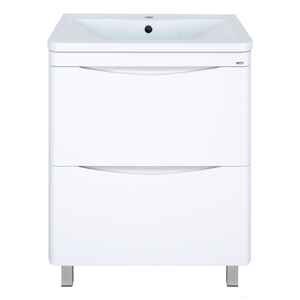 Misty Атлантик - 70 Тумба напольная с 2 ящ., белая эмаль - П-Атл-01070-0112Я Misty Атлантик - 70 Тумба напольная с 2 ящ., белая эмаль - П-Атл-01070-0112Я