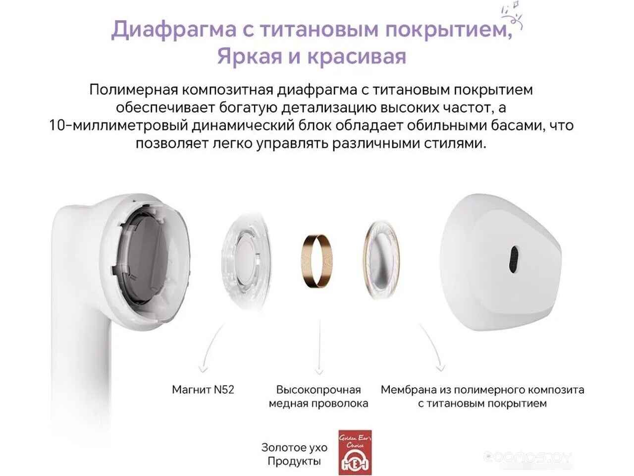 Наушники Honor Earbuds X6 (белый, международная версия) Наушники Honor Earbuds X6 (белый, международная версия)