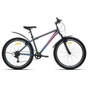 Велосипед Racer Bruno 26 (16, серый/розовый, 2025)