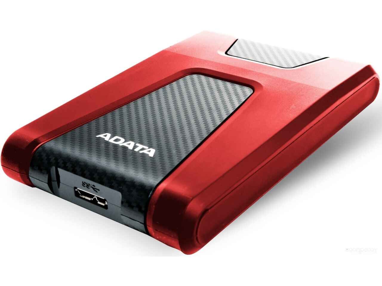 Внешний жёсткий диск A-Data DashDrive Durable HD650 AHD650-1TU31-CRD 1TB (красный) Внешний жёсткий диск A-Data DashDrive Durable HD650 AHD650-1TU31-CRD 1TB (красный)