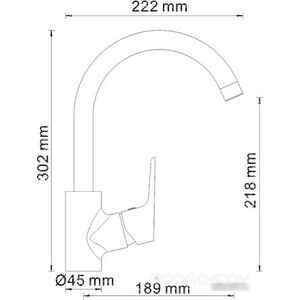 Смеситель Wasserkraft Lippe 4507