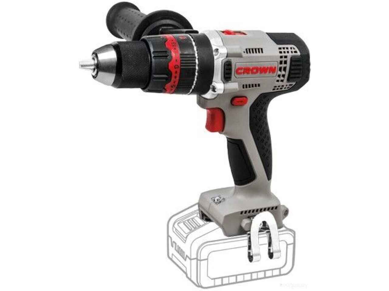 Ударная дрель-шуруповерт Crown CT21075HMX (без АКБ) Ударная дрель-шуруповерт Crown CT21075HMX (без АКБ)
