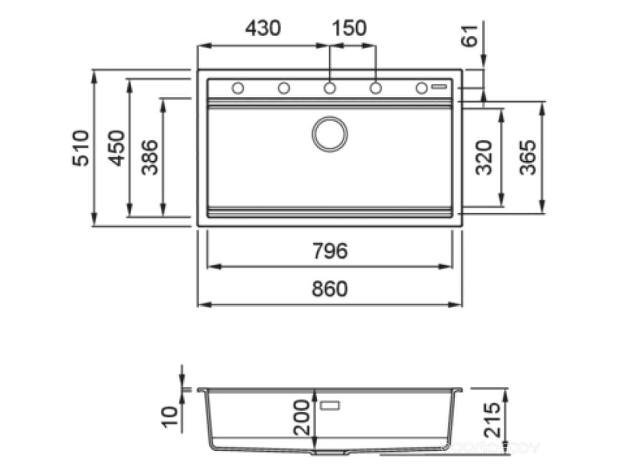 Кухонная мойка Elleci Best 360 M79 Aluminium LMB36079 Кухонная мойка Elleci Best 360 M79 Aluminium LMB36079