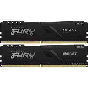 Оперативная память Kingston FURY Beast 2x16GB DDR4 PC4-25600 KF432C16BBK2/32