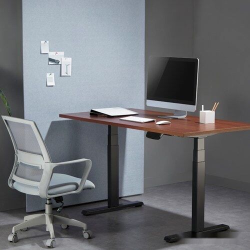 Стол для работы стоя ErgoSmart Ergo Desk Pro 1360x800x36 мм (дуб натуральный/черный)