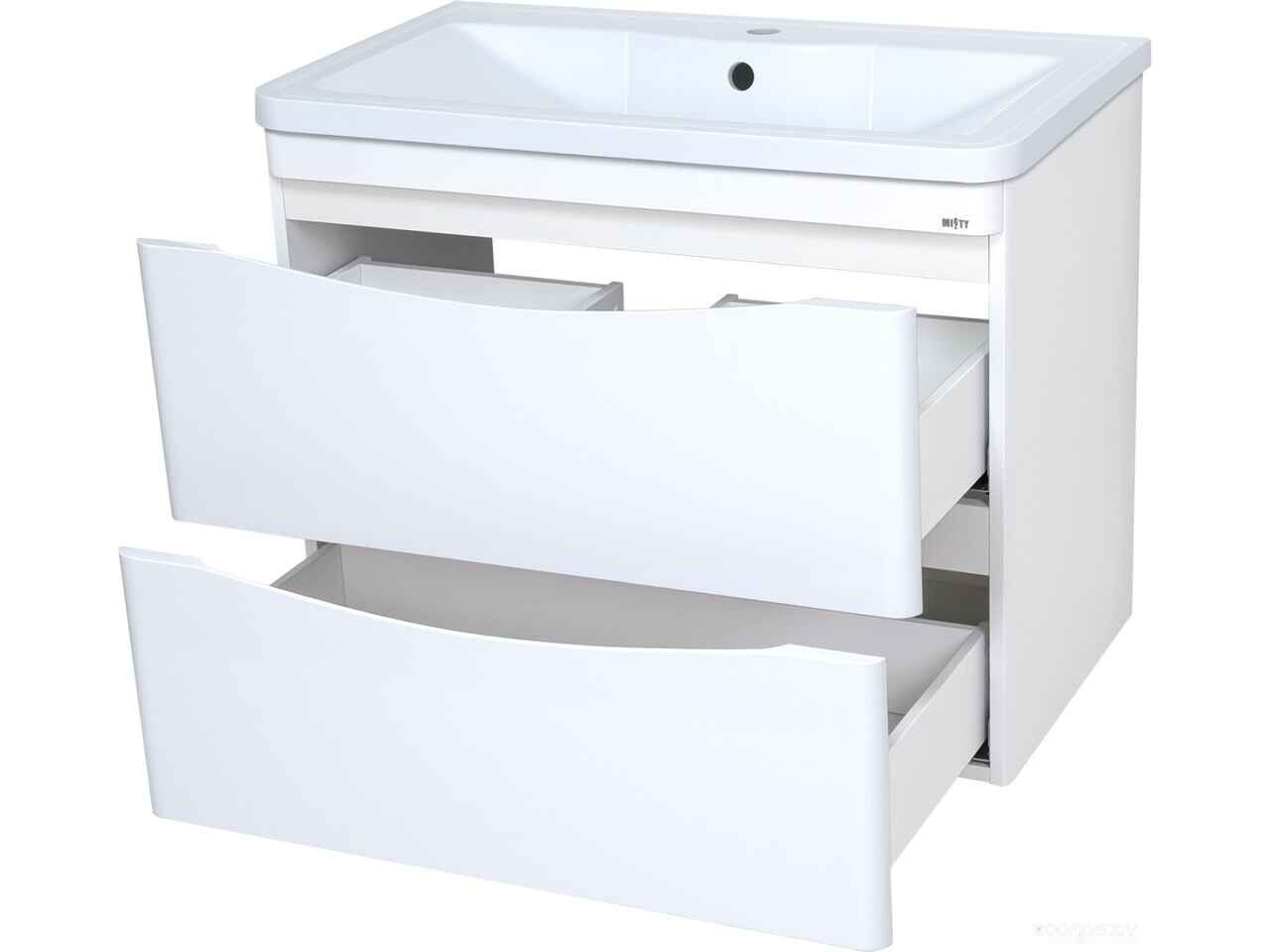 Misty Атлантик - 70 Тумба подвесная с 2 ящ., белая эмаль - П-Атл-01070-011П2Я Misty Атлантик - 70 Тумба подвесная с 2 ящ., белая эмаль - П-Атл-01070-011П2Я