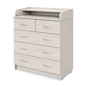 Детский комод Атон Мебель раскладной Сириус 805 ЛДСП с шариковыми направляющими Бодега cветлый Детский комод Атон Мебель раскладной Сириус 805 ЛДСП с шариковыми направляющими Бодега cветлый