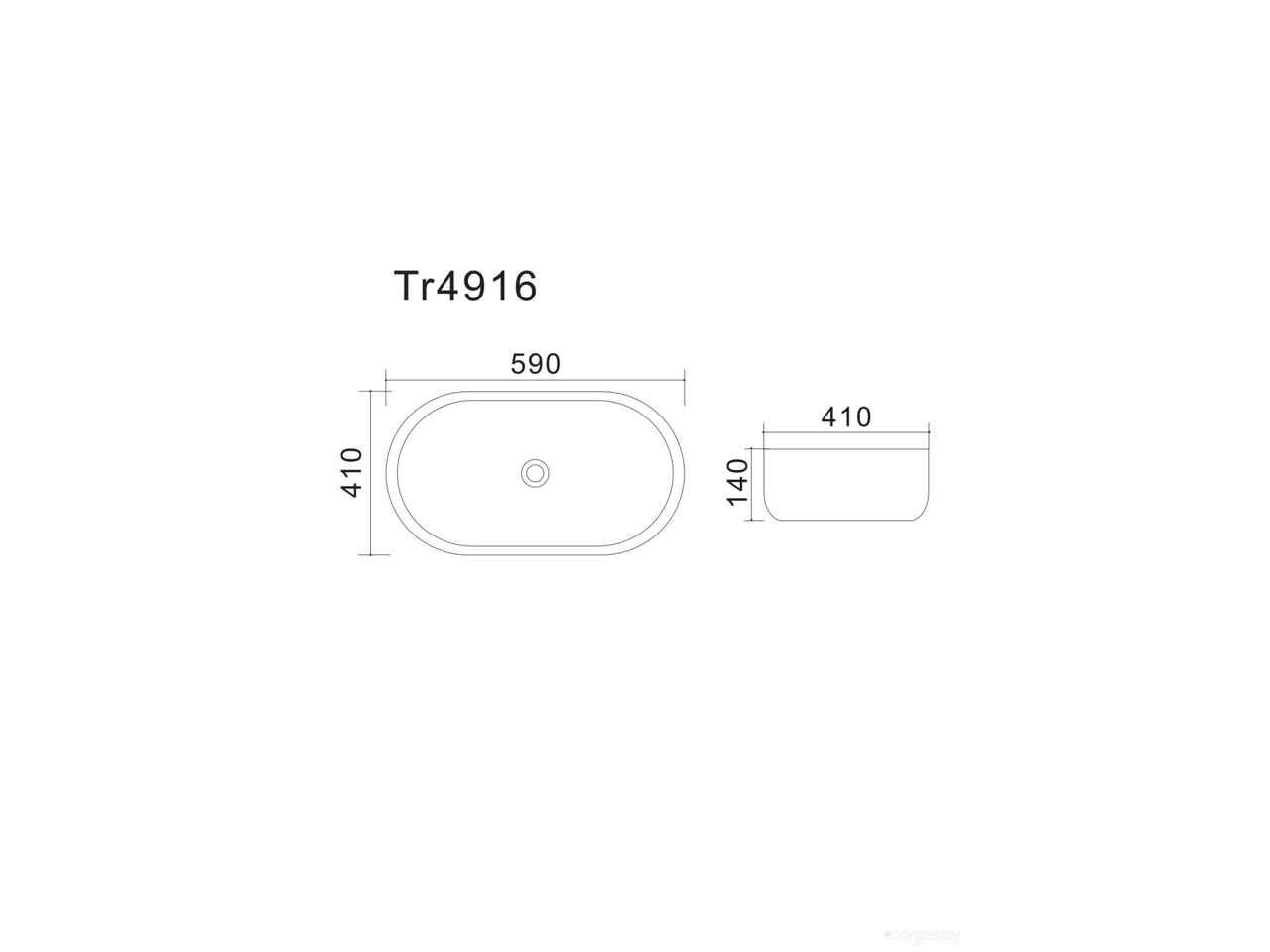 Умывальник Uptrend Venus TR4916 Умывальник Uptrend Venus TR4916