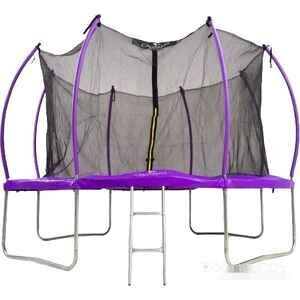 Батут Calviano Inside Master Purple 374 см - 12ft (внутренняя сетка, с лестницей)