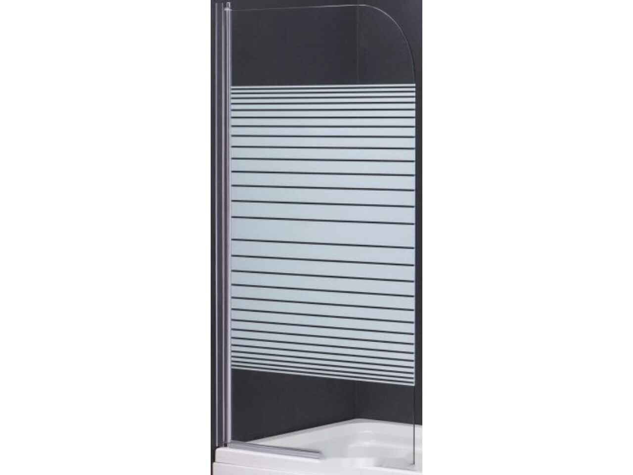 Стеклянная шторка для ванны Saniteco SN-21-Line 140x80 Стеклянная шторка для ванны Saniteco SN-21-Line 140x80